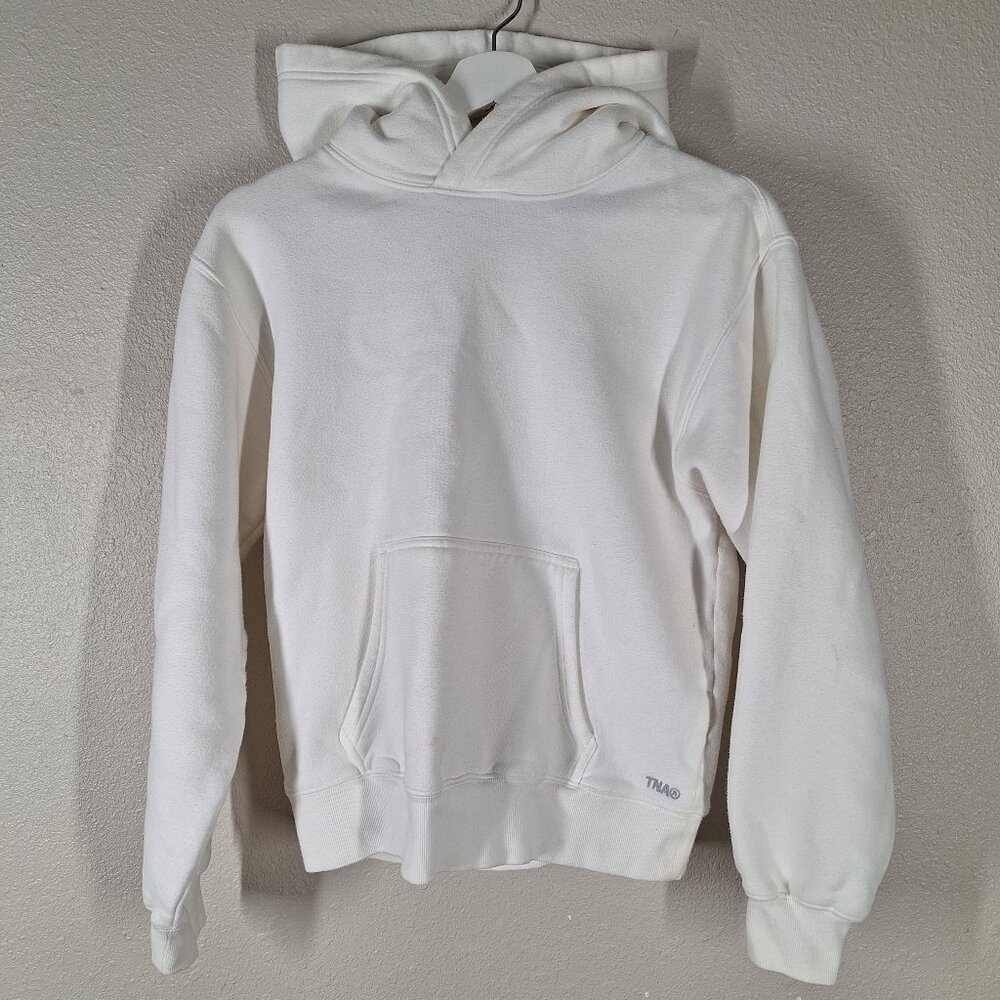 TNA Women Sport Suit White Hoodie Sweatpants Size S